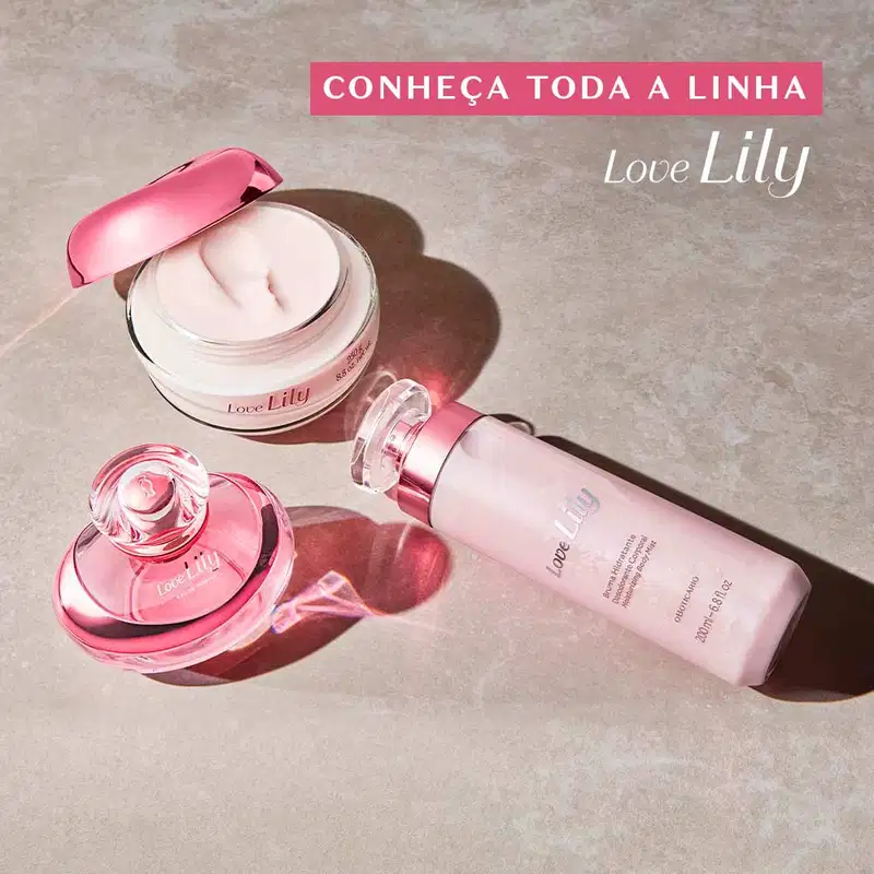 o Boticário Love Lily - Creme Acetinado Hidratante Desodorante Corporal 250g