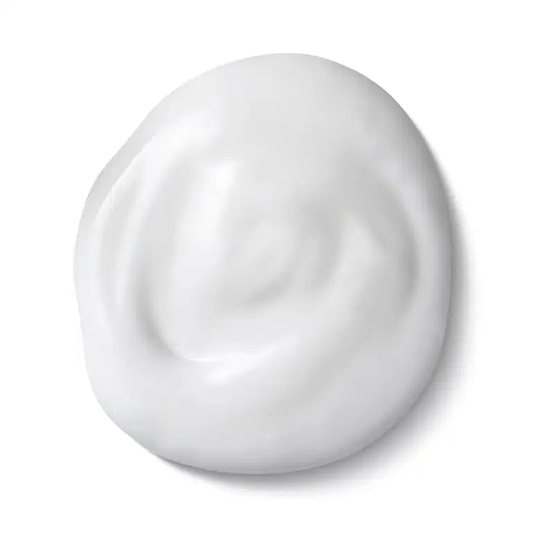 Um objeto esférico branco e brilhante com uma superfície lisa e uniforme.