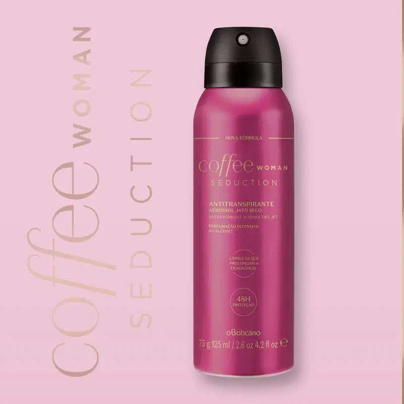 Desodorante Antitranspirante Aerosol Coffee Woman Seduction 75g/125ml