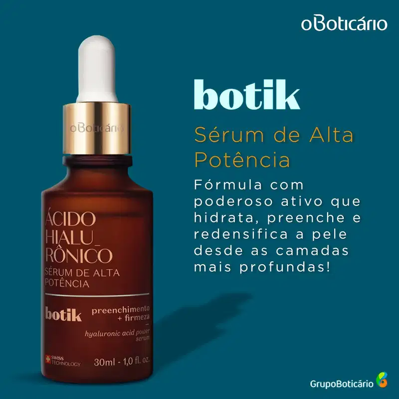 o Boticário Botik Ácido Hialurônico - Sérum de Alta Potência 30ml