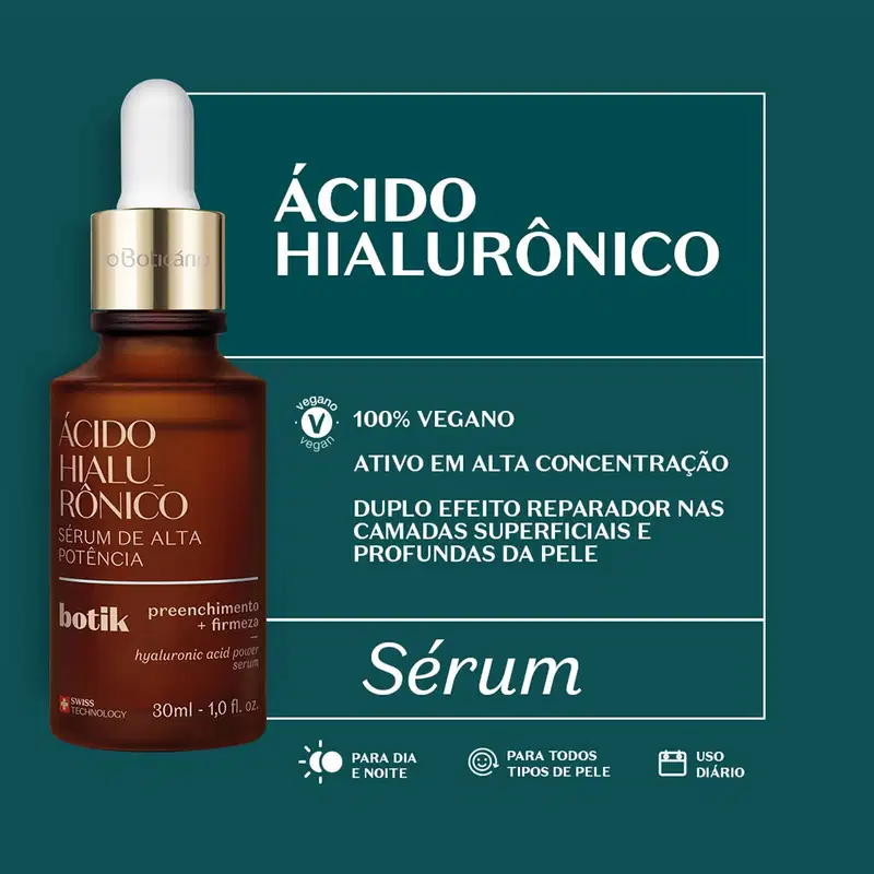 o Boticário Botik Ácido Hialurônico - Sérum de Alta Potência 30ml