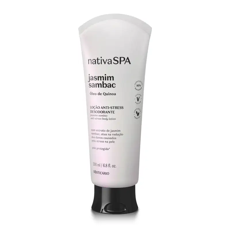 Loção Hidratante Desodorante Corporal Anti-stress Nativa SPA Jasmim Sambac 200ml