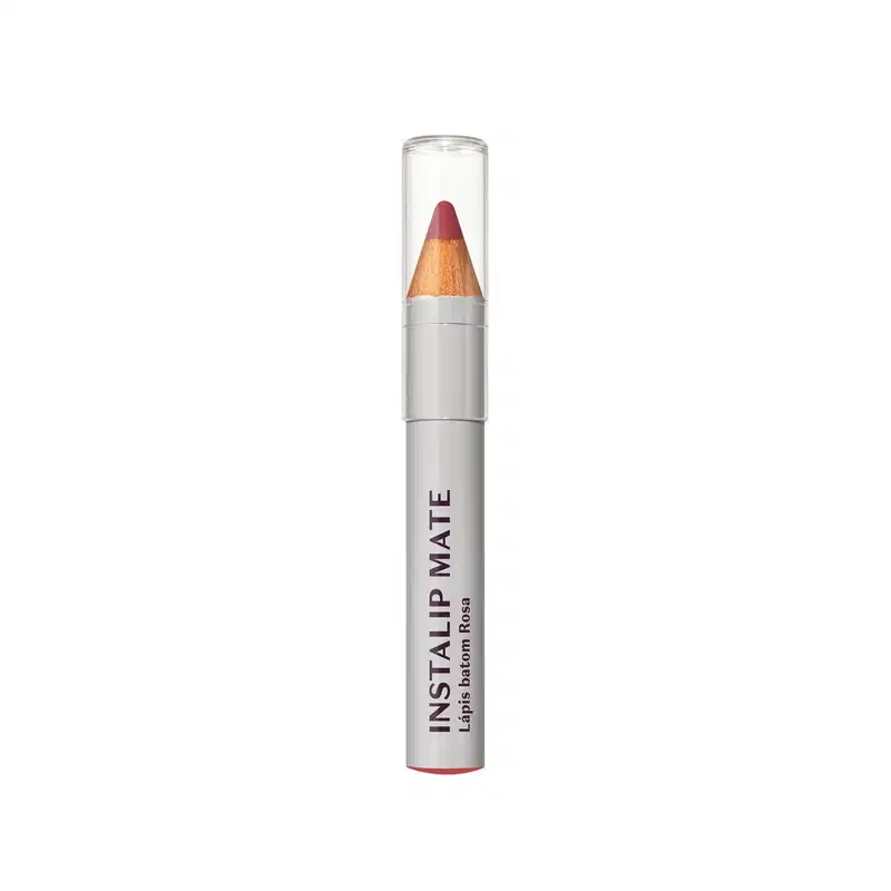 Lápis Batom Rosa Instalip Mate Intense 1,2g