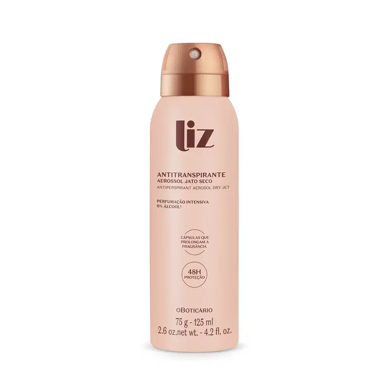 Desodorante Antitranspirante Aerossol Liz 75g/125ml