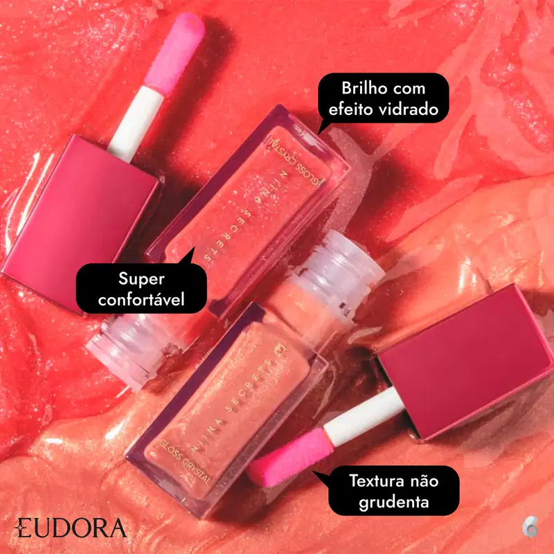 Eudora Niina Secrets Crystal Topázio - Gloss Labial 7ml