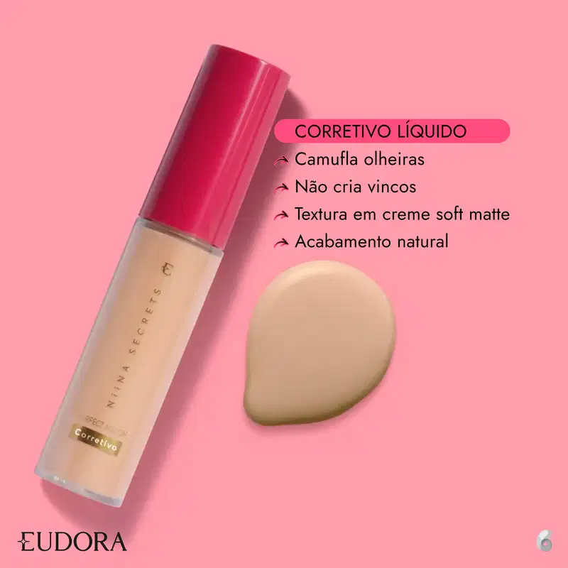 Eudora Niina Secrets Perfect Match Cor 85 - Corretivo Líquido 10ml
