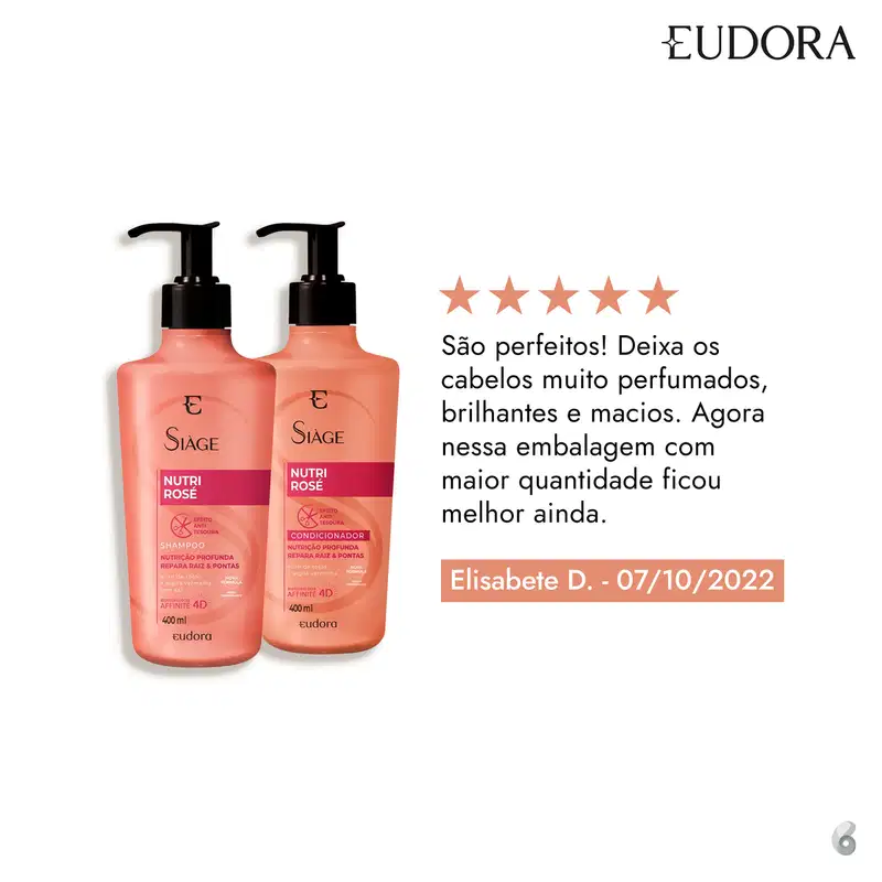 Kit Eudora Siàge Nutri Rosé (2 Produtos)