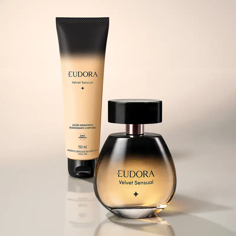 Combo Eudora Velvet Sensual: Desodorante Colônia 100ml + Loção Corporal 150ml