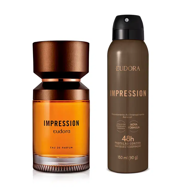 Conjunto Impression Eudora Masculino - Eau de Parfum 100ml + Desodorante Antitranspirante 150ml