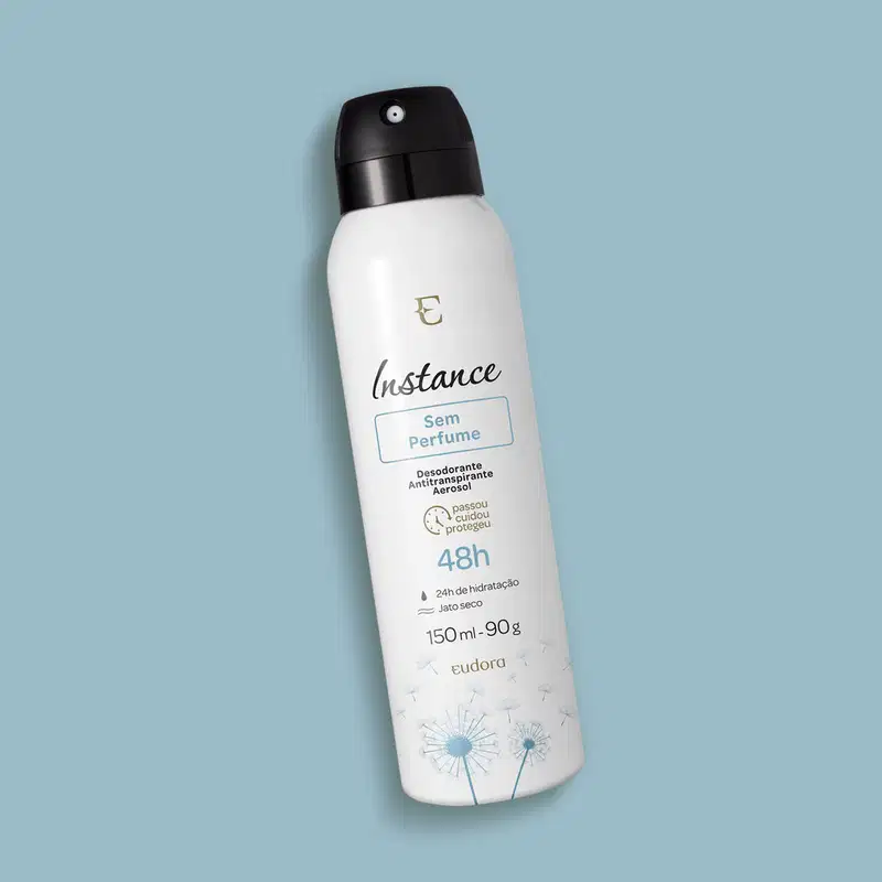 Desodorante Antitranspirante Aerossol Sem Cheiro Instance 150ml/90g
