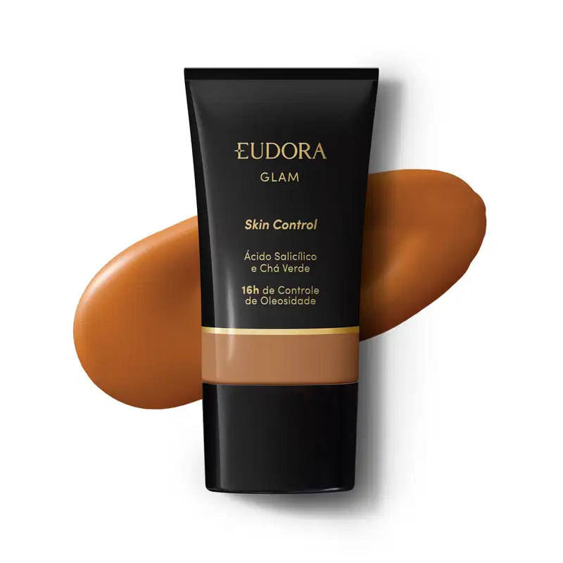 Eudora Glam Skin Control Cor 65 - Base Líquida 30ml