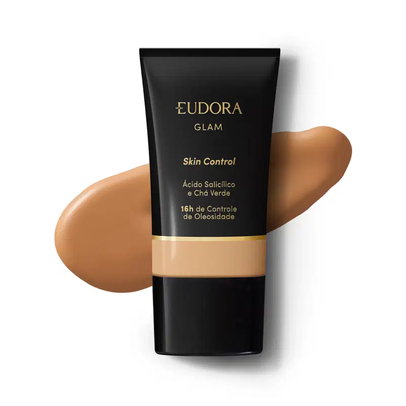 Eudora Glam Skin Control Cor 25 - Base Líquida 30ml