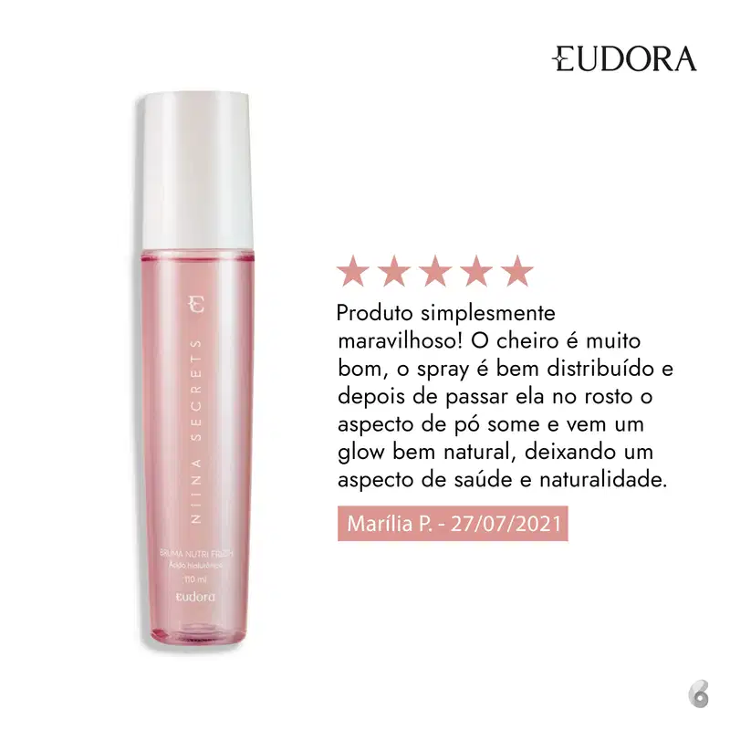 Eudora Niina Secrets Nutri Fresh - Bruma Hidratante Facial 110ml