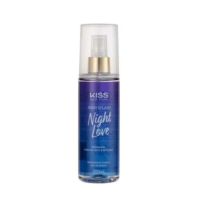 Kit Body Splash + Loção Hidratante Night Love Kiss New York
