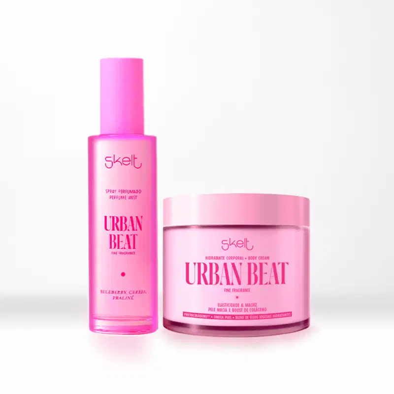 Kit Skelt Urban Beat - Hidratante Corporal Body Cream + Perfume Mist (2 Produtos)