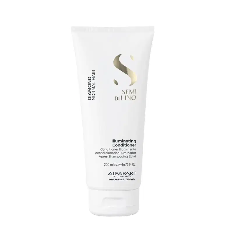 Kit Alfaparf Semi Di Lino Diamond - Shampoo 250ml + Condicionador 200ml + Máscara 200ml + Leave in 200ml