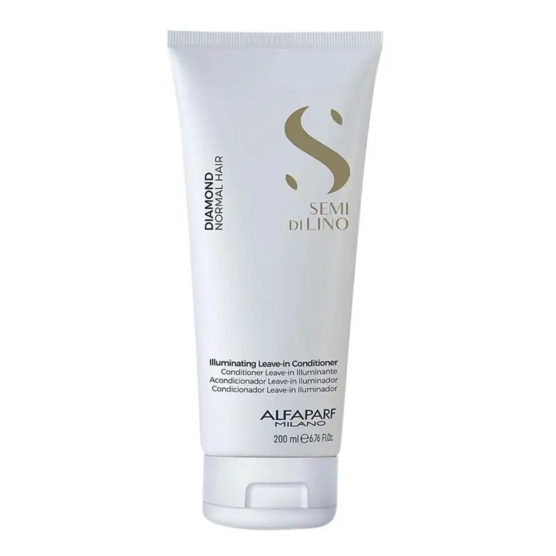 Kit Alfaparf Semi Di Lino Diamond - Shampoo 250ml + Condicionador 200ml + Máscara 200ml + Leave in 200ml