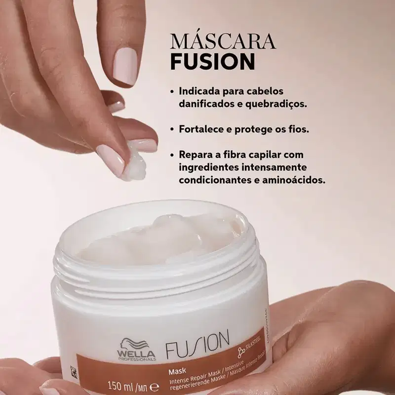 Kit Wella Cronograma Capilar Brilliance + Nutri-Enrich + Fusion (3 Máscaras)