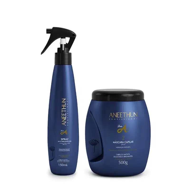 Kit Aneethun Linha A Máscara 500g + Spray Multibenefícios 150ml