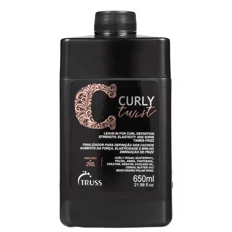 Kit Truss Curly - Shampoo 300ml + Condicionador 300ml + Leave-In Twist 650ml + Leave-In Fix 250ml
