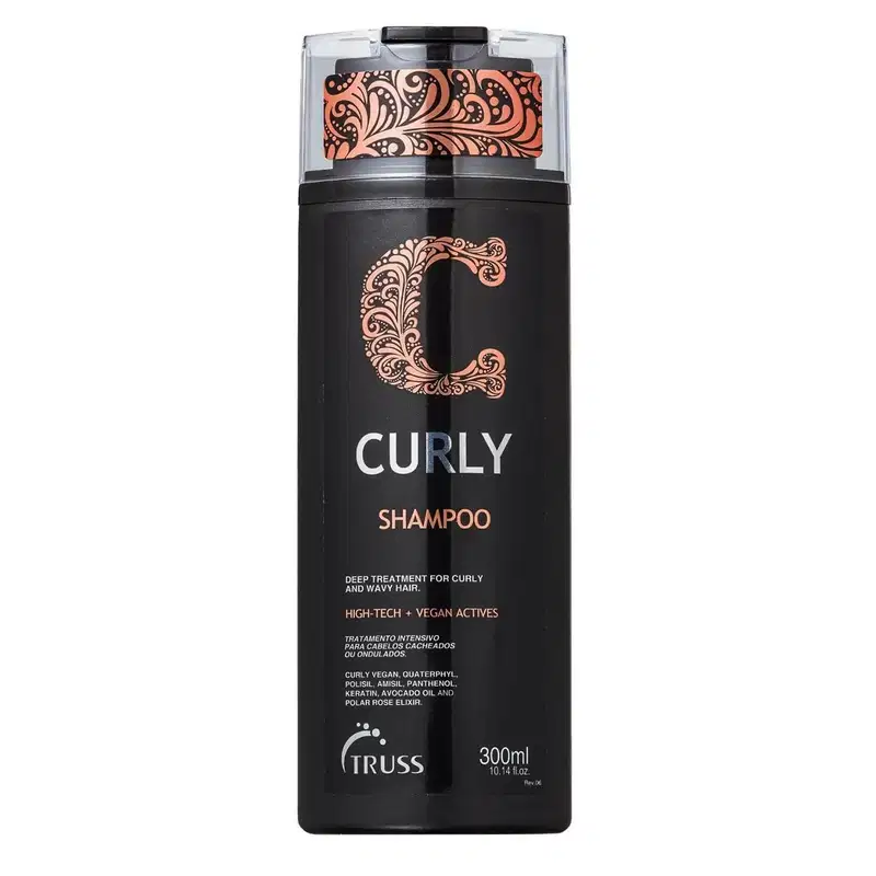 Kit Truss Curly - Shampoo 300ml + Condicionador 300ml + Leave-in Fix 250ml + Frizz Zero 260ml