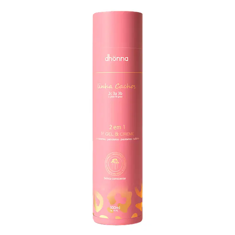Trio Cachos Gel Creme, Shampoo e Condicionador - Dhonna | Trio Ideal para Cachos Definidos e Hidratados