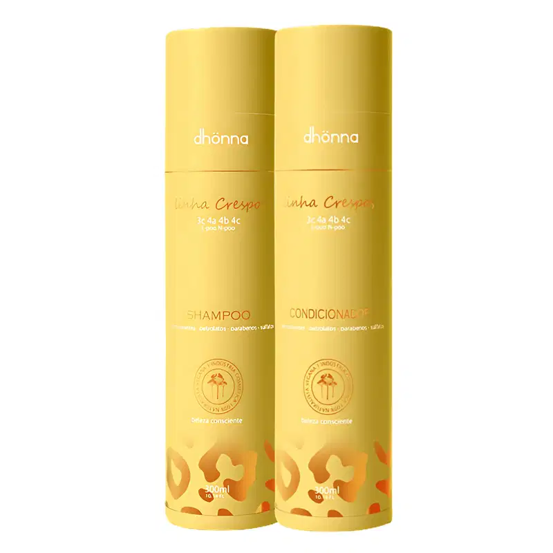Duo Shampoo e Condicionador Crespos - Dhonna | Macios, Nutridos e Disciplinados