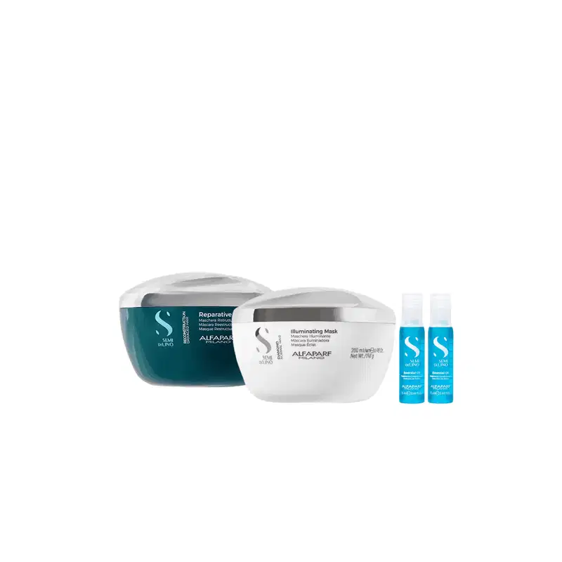 Kit Máscara Reconstruction e Diamond + 2 Ampolas - Alfaparf