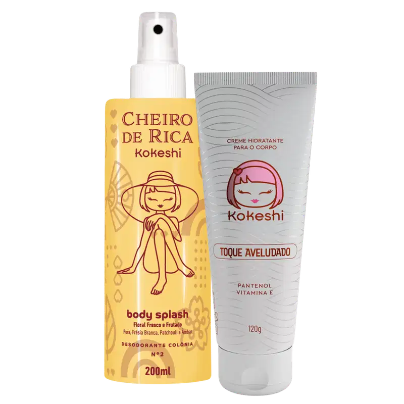 Kit Mulheres Ricas Cheiro Rica N2 Hidratante Corporal Floral Fresco Frutado