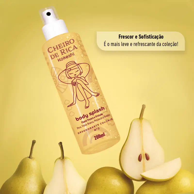 Kit Mulheres Ricas Cheiro Rica N2 Hidratante Corporal Floral Fresco Frutado