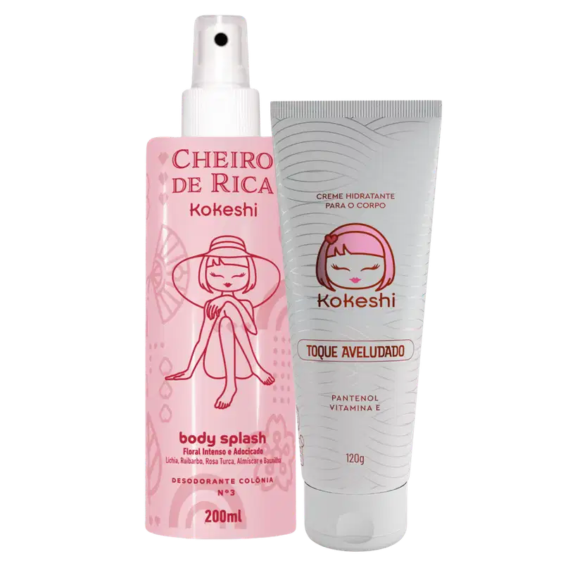 Kit Mulheres Ricas Cheiro Rica N3 Hidratante Corporal Floral Intenso Adocicado