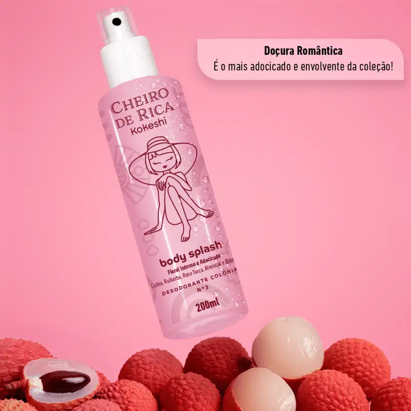 Kit Mulheres Ricas Cheiro Rica N3 Hidratante Corporal Floral Intenso Adocicado