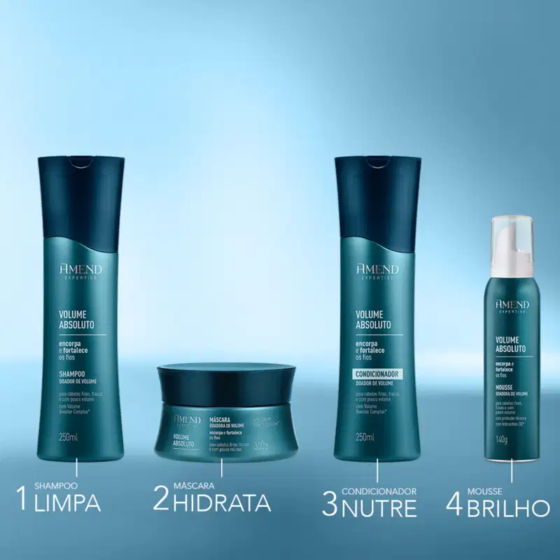 Kit Shampoo e Máscara Amend Expertise Volume Absoluto