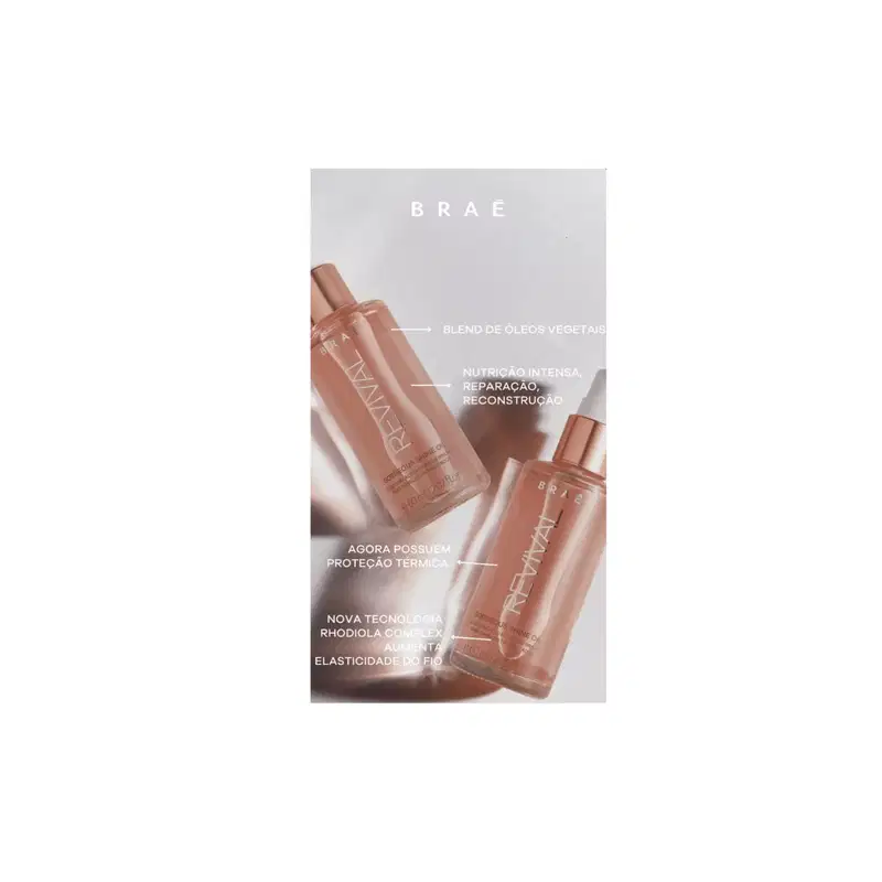 Braé divine leave in ten in one 200g + óleo gorgeous 60ml