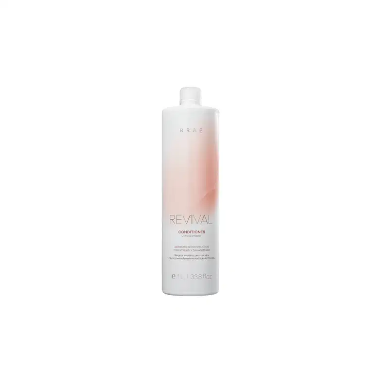 Kit BRAÉ Revival Cond 1L, Mascara Reconstrutora e Shine Oil
