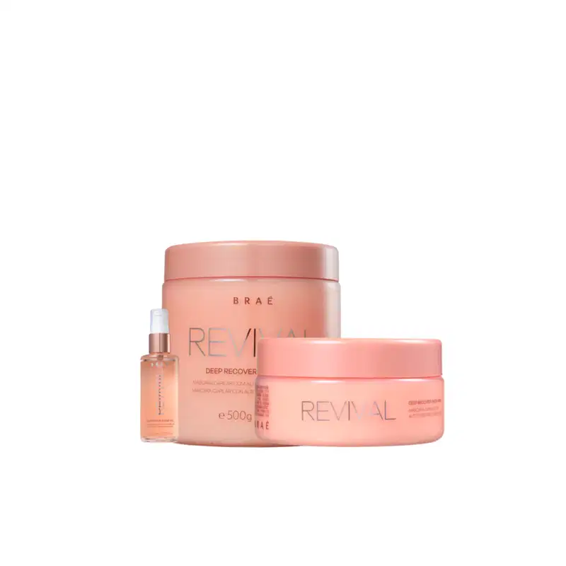 Kit BRAÉ Revival 02 Máscaras de Reconstrução e Shine Oil