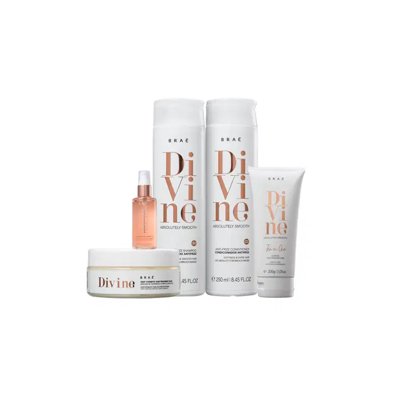 Kit Divine Shamp, Cond, Masc e Shine Oil Revival BRAÉ