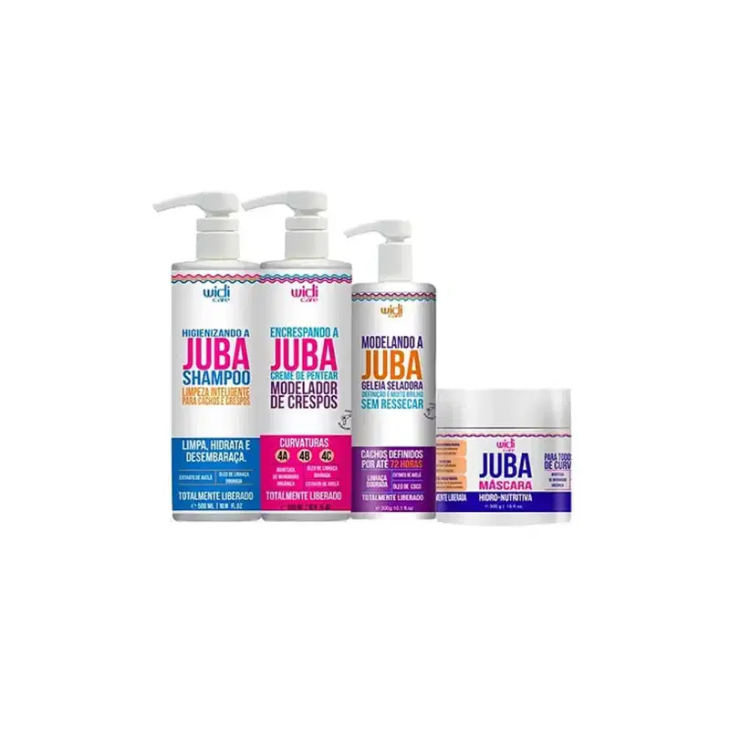 Kit Widi Care Quarteto Juba (4 Produtos)