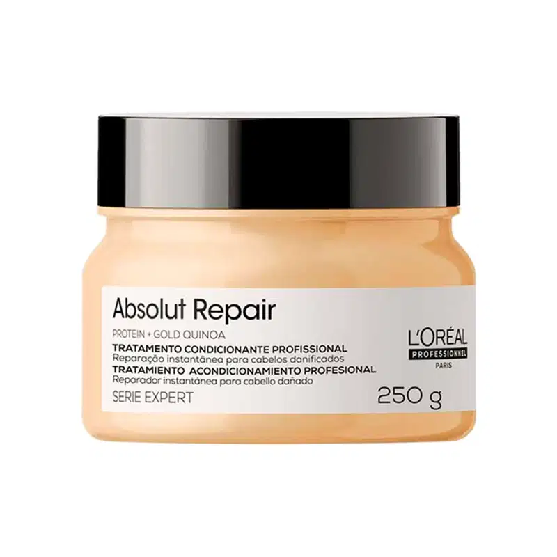 KIT L'ORÉAL PROFESSIONNEL SERIE EXPERT ABSOLUT REPAIR GOLD QUINOA MÁSCARA DE REPARAÇÃO 250G  2 UNID
