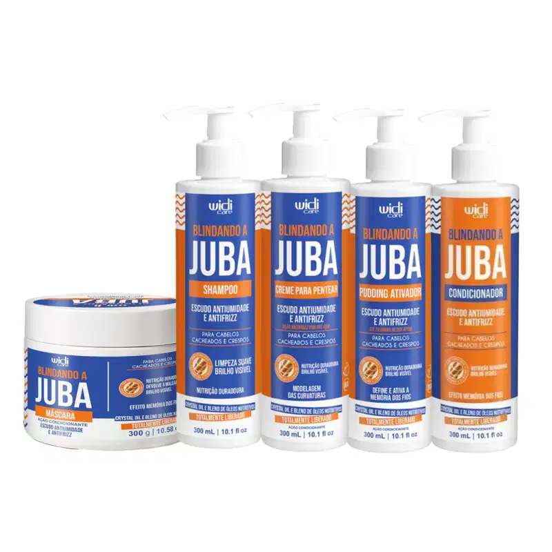 Kit Widi Care Blindando A Juba - Shampoo + Máscara + Creme de Pentear + Pudding + Condicionador