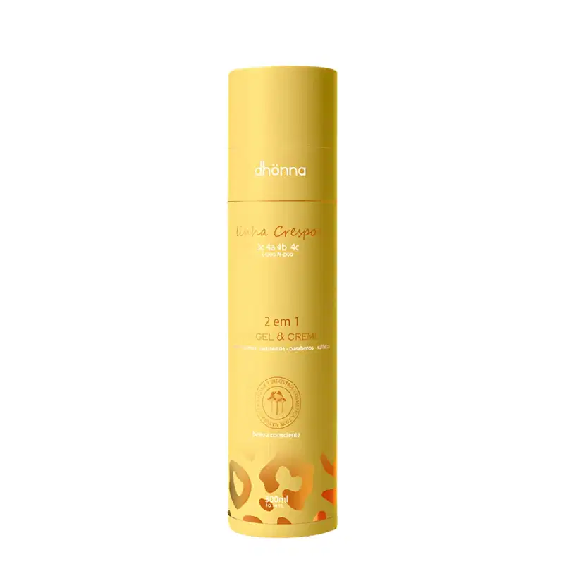 Kit Crespos Shampoo, Creme de Pentear e Gel Creme Dhonna | Limpeza e Definição com Brilho em 3 Produtos