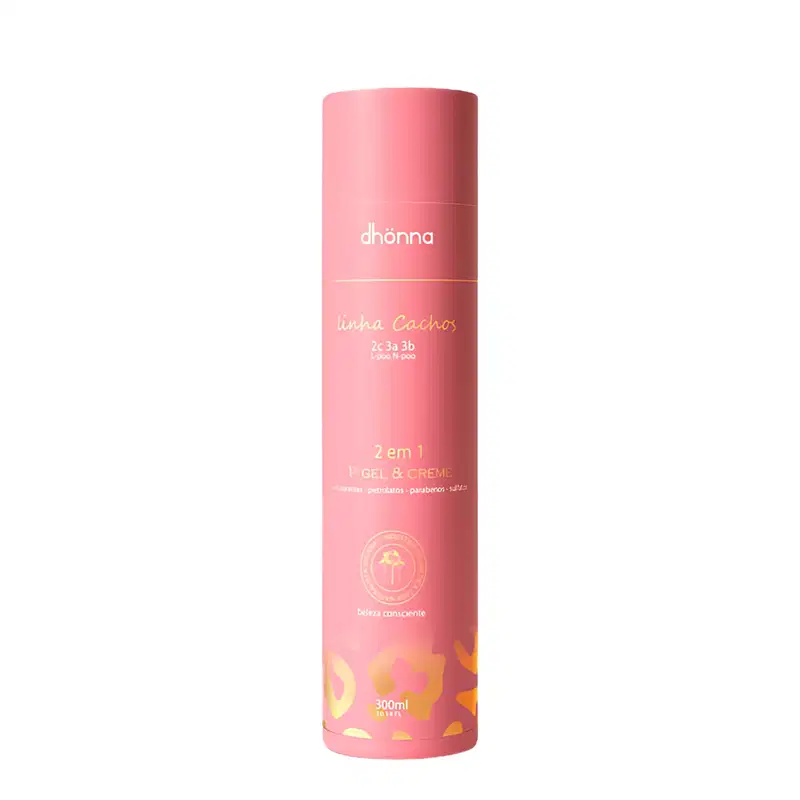 Kit Cachos Gel Creme, Shampoo, Condicionador e Máscara - Dhonna | Hidratação, definição e Brilho