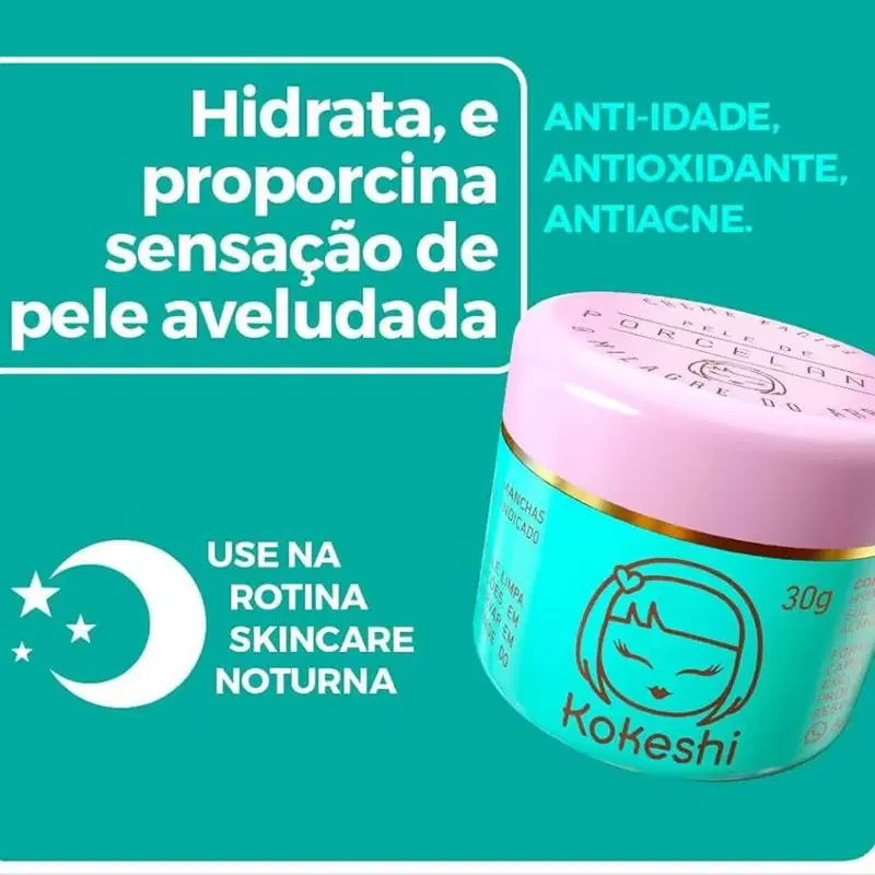 Kit Kokeshi Pele de Porcelana + Olhos de Gueixa Hidratante