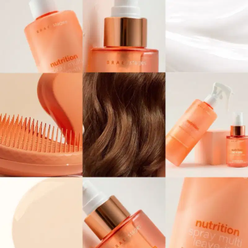 Kit Shampoo e Condicionador BRAÉ Stages Nutrition + Spray Finalizador 260ml