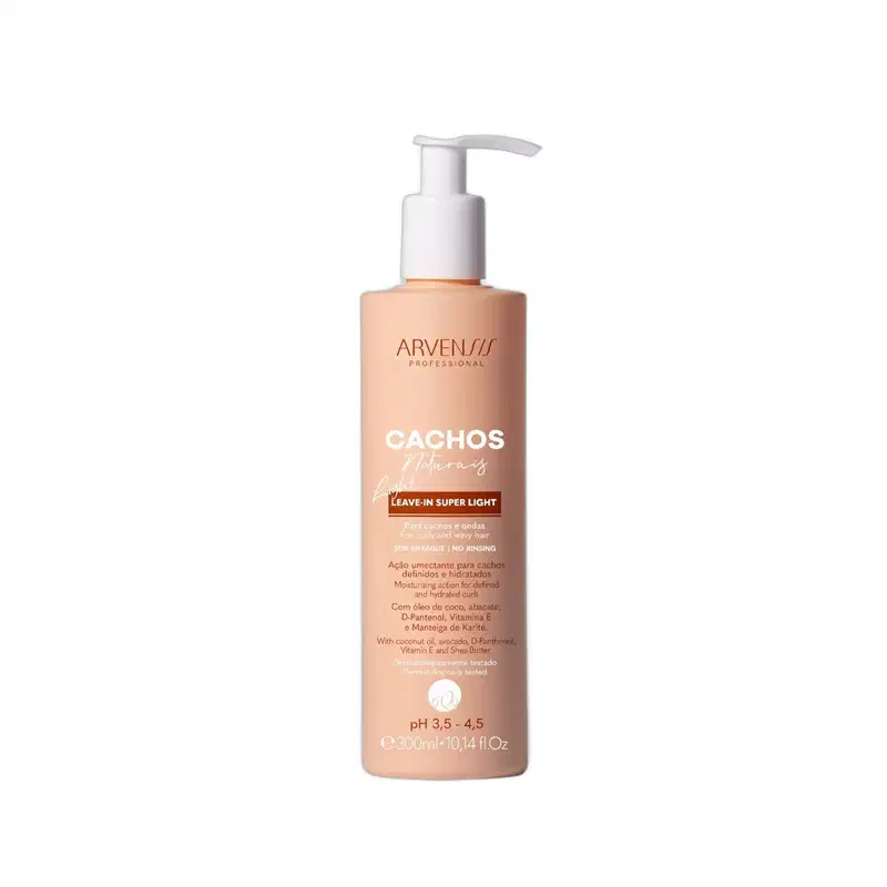 Kit Arvensis Cachos Naturais - Shampoo + Geleia Light & Leave-In Light 300ml