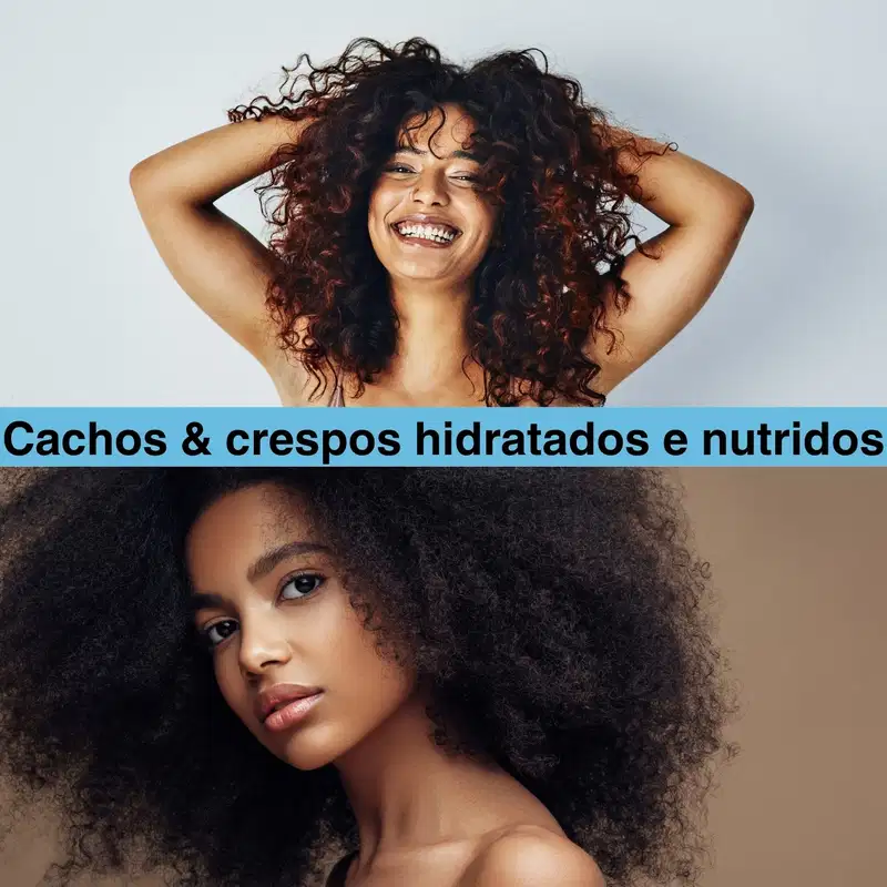 Kit Amend Gold Black Shampoo, Condicionador e Creme para Pentear Cachos