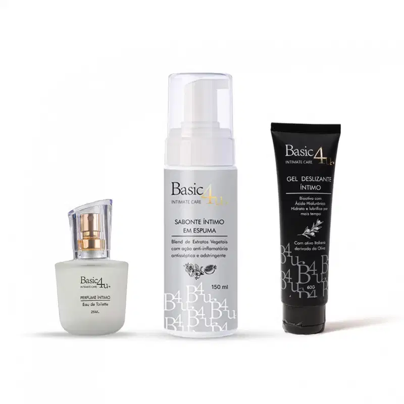 Kit Intimate Essentials Basic4u: Frescor, Conforto e Suavidade nos Momentos Íntimos