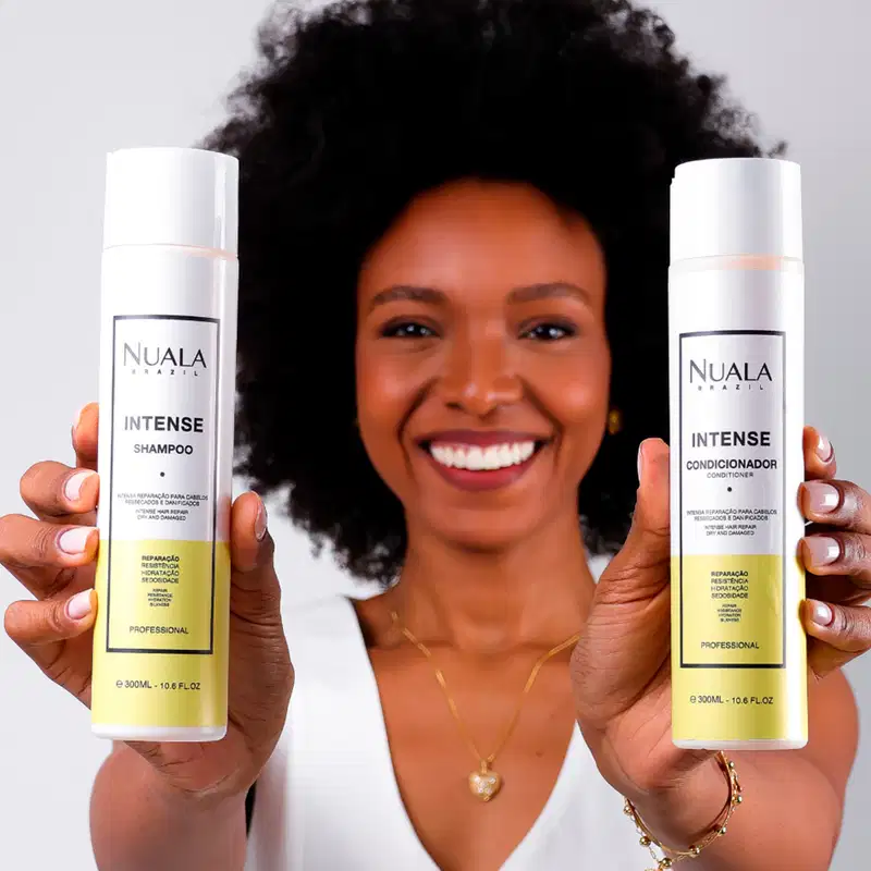 Kit Nuala Reconstrução Intense Shampoo + Condicionador + Leave-in (3 Produtos)