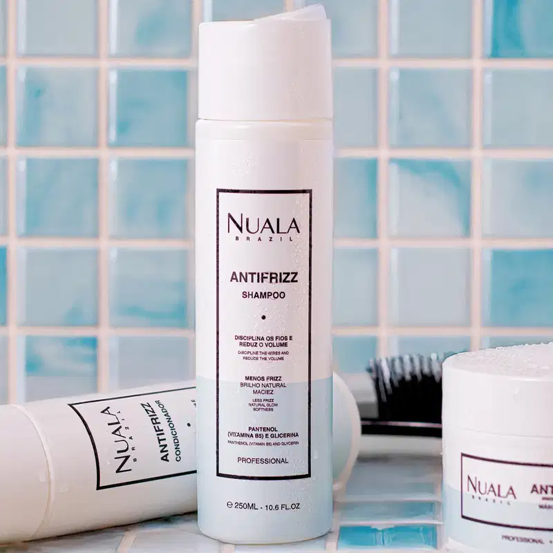 Kit Nuala Antifrizz Shampoo + Condicionador + Leave-in (3 Produtos)