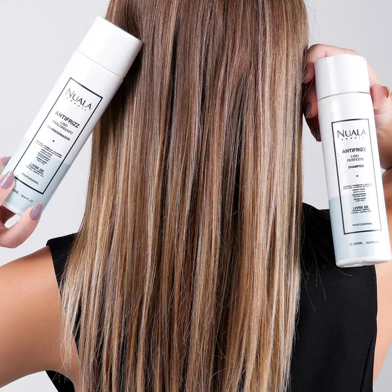 Kit Nuala Antifrizz Shampoo + Condicionador + Leave-in (3 Produtos)